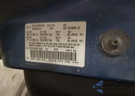 2002 Dodge Ram 1500 St z USA, uszkodzony, nr VIN 3D7HA18N02G155593